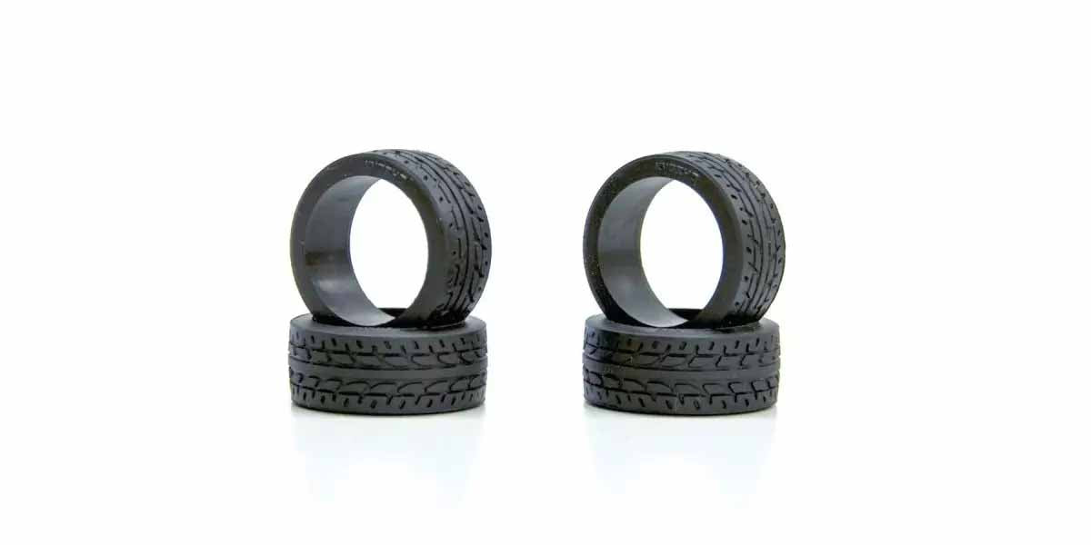 Kyosho - Mini-Z Racing Radial Tyres 2X Shore - Narrow (4) - K.MZT102-2X MINI R/C WHEELS & TYRES