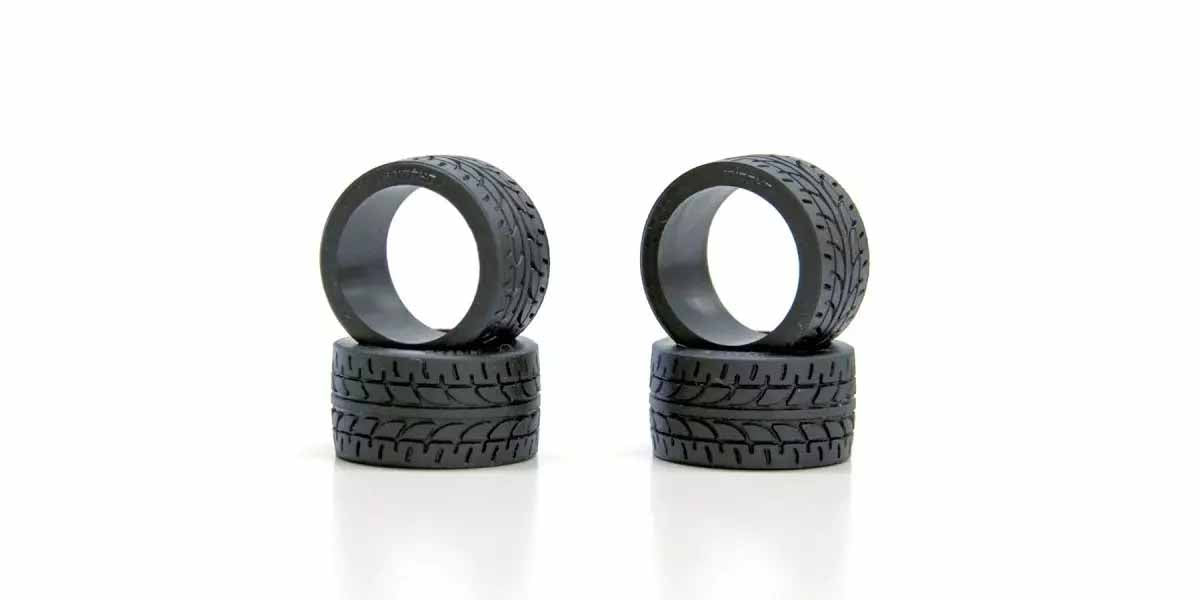 Kyosho - Mini-Z Racing Radial Tyres 2X Shore - Wide (4) - K.MZT103-2X MINI R/C WHEELS & TYRES