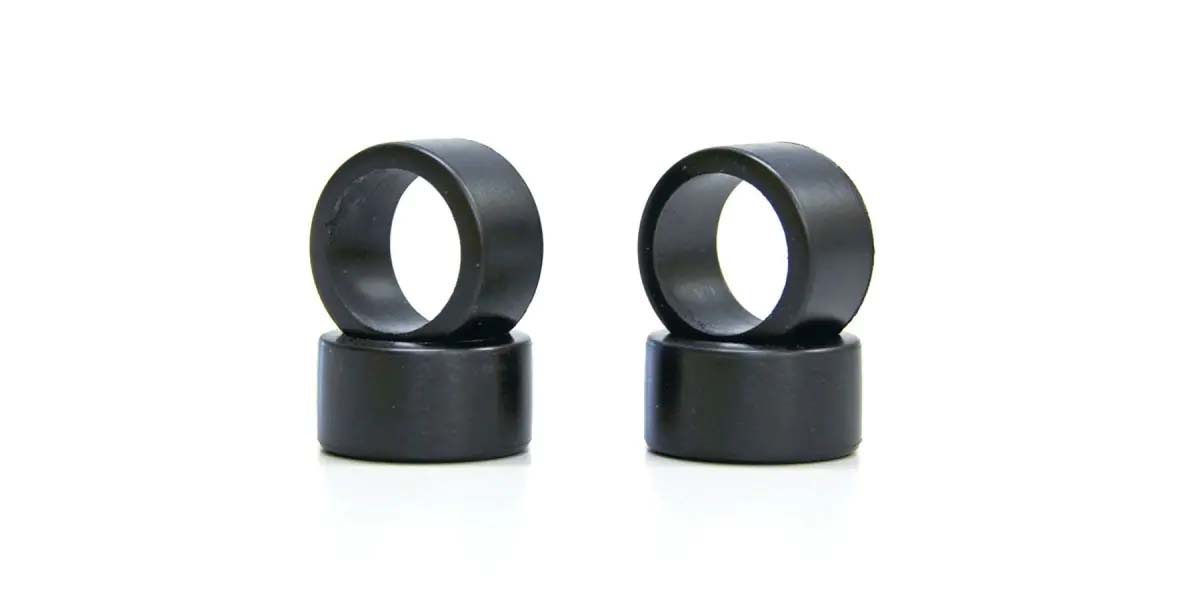 Kyosho - Mini-Z Racing Slick Tyres 20 Shore - Wide (4) - K.MZW17-20B MINI R/C WHEELS & TYRES