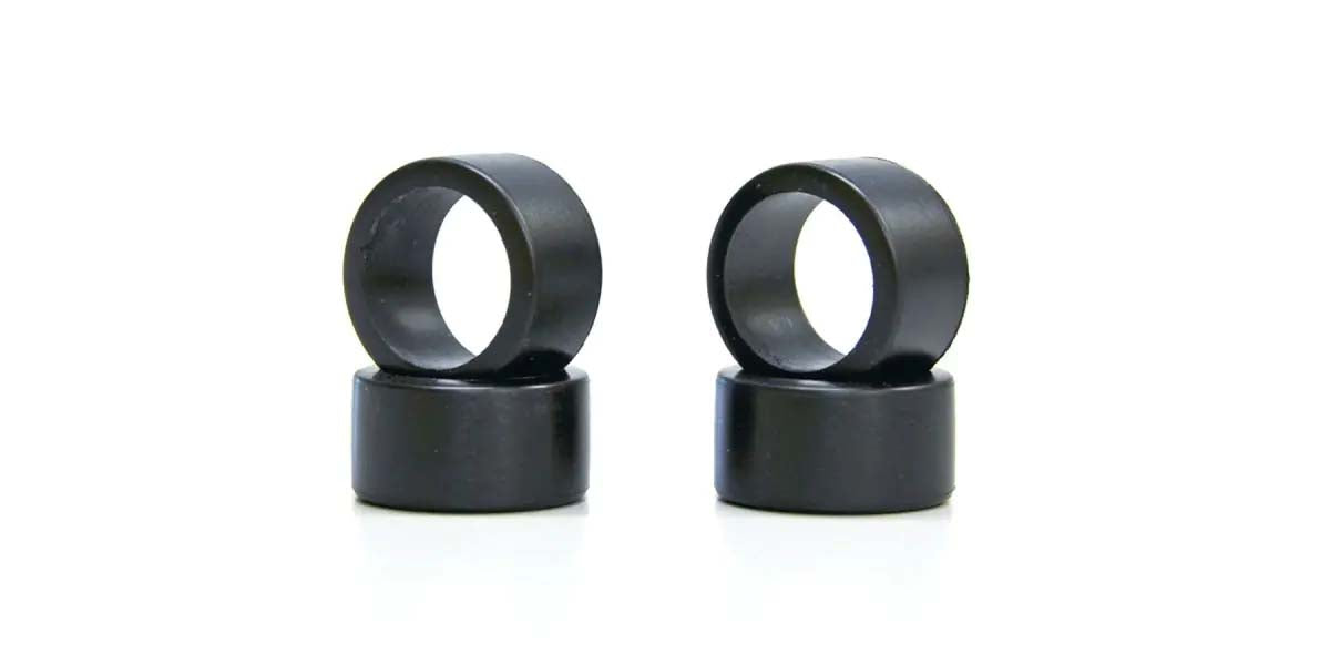 Kyosho - Mini-Z Racing Slick Tyres 20 Shore - Wide (4) - K.MZW17-20B MINI R/C WHEELS & TYRES
