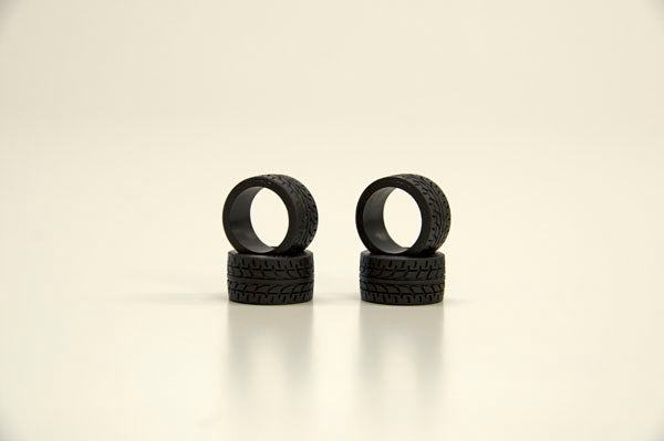 Kyosho - Mini-Z Racing Radial Tyres 30 Shore - Wide (4) - K.MZW38-30 MINI R/C WHEELS & TYRES