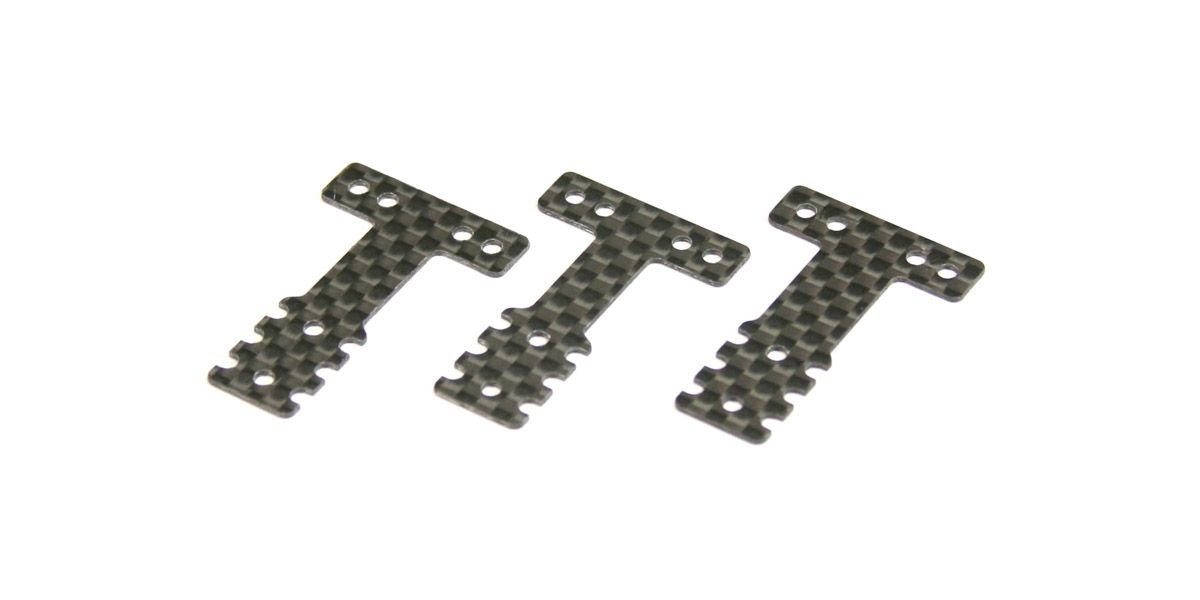 Kyosho - Carbon Rear Suspension Plate set Mini-Z MR03 RM-HM (3) - K.MZW404 MINI-Z RACER