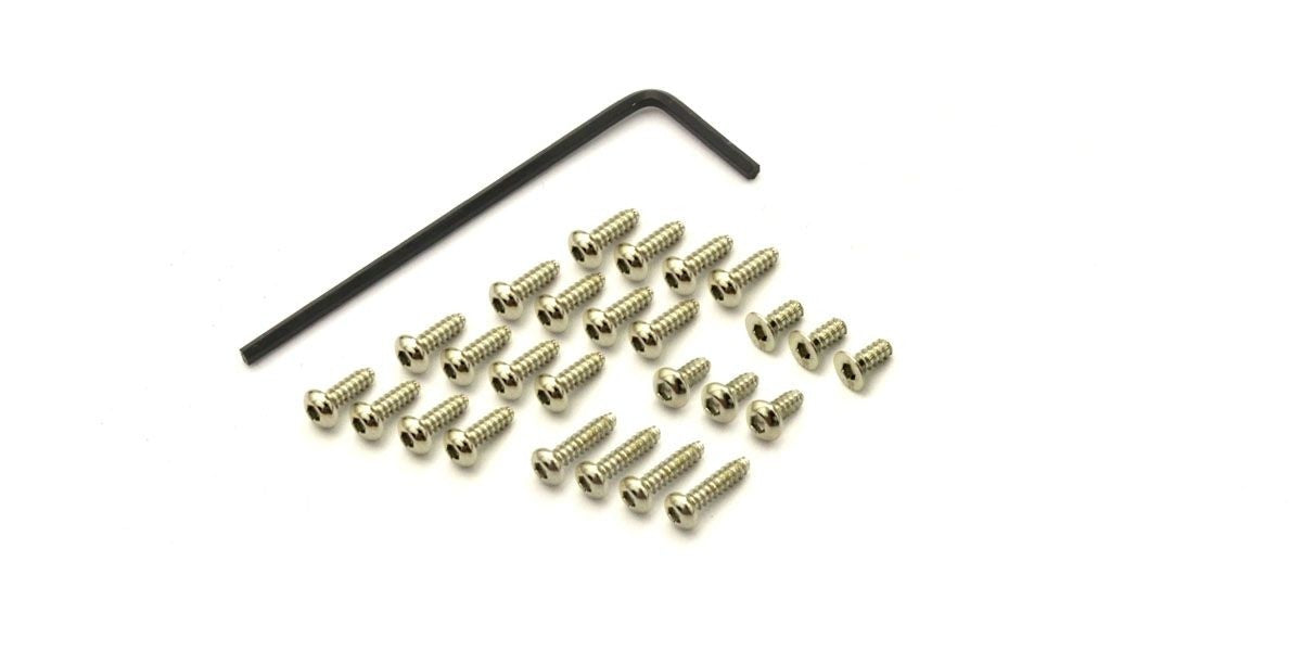 Kyosho - Button HEX Screw Set Mini-Z MR03 - Nickel - K.MZW440 MINI-Z RACER