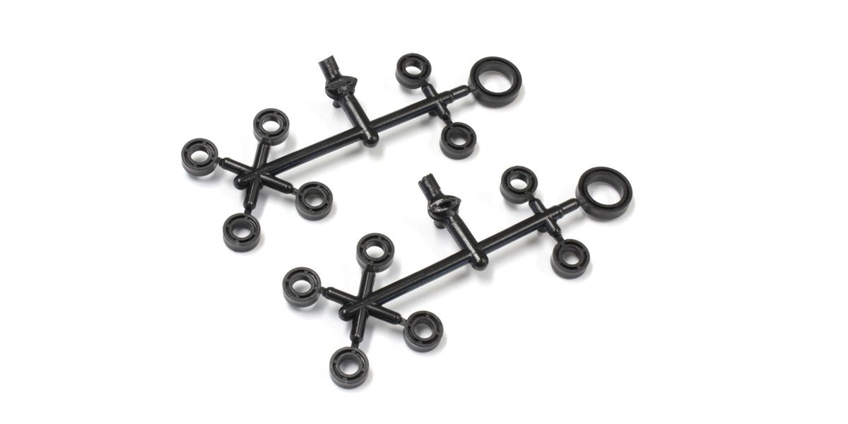 Kyosho - POM BUSH SET 5X10X4MM (12) BLACK OUTLAW RAMPAGE - K.OL015-2 1:10 Parts