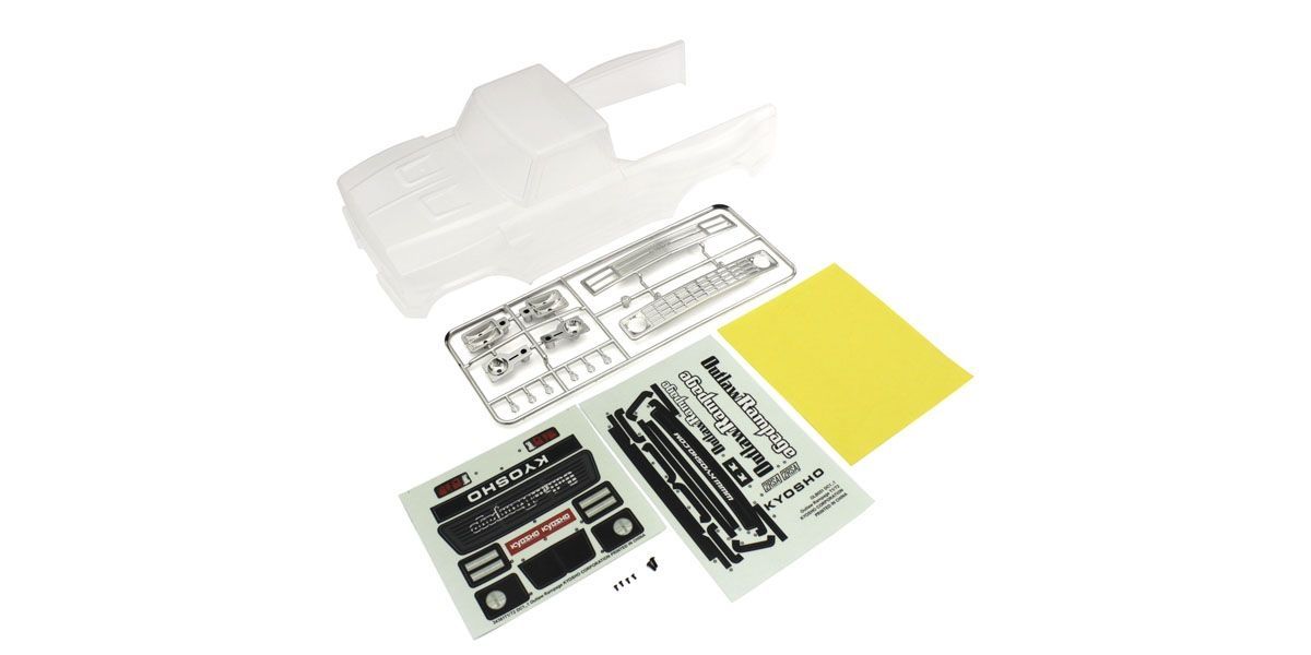Kyosho - Clear Bodyshell Outlaw Rampage Pro - K.OLB052 BODYSHELL & DECO