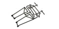 Kyosho - Roll Cage / Body Mount Outlaw Rampage Pro - K.OLW003-2 1:10 Parts