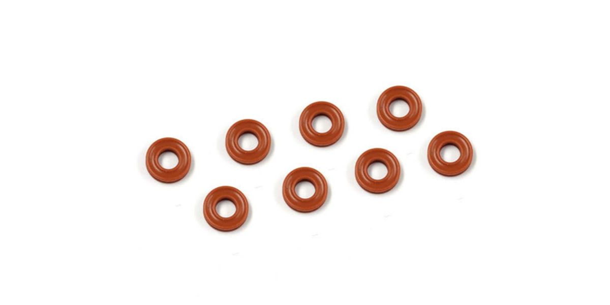 Kyosho - O-Ring Seal P3 (8) Grooved - Orange - K.ORG03XRB