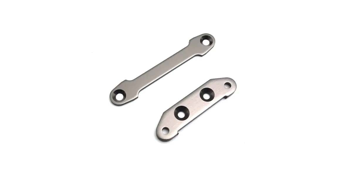 Kyosho - Front suspension plate set Optima Pro (2) Gun Metal - K.OT218GM 1:10 Parts -Legendary