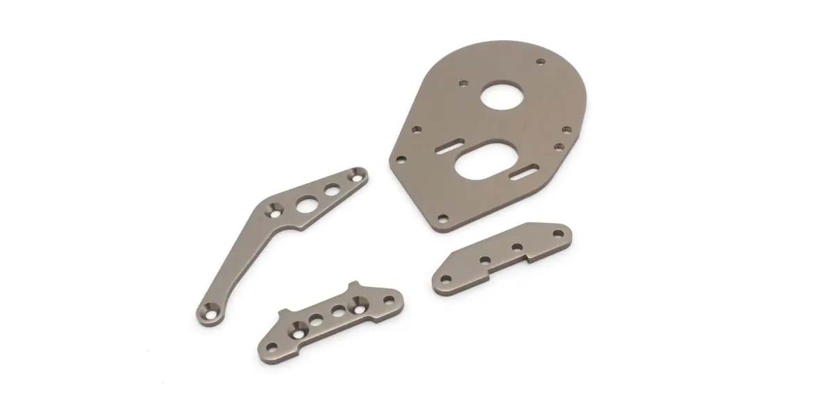 Kyosho - Plate Set Optima Mid - Gun Metal - K.OT264GM 1:10 Parts -Legendary