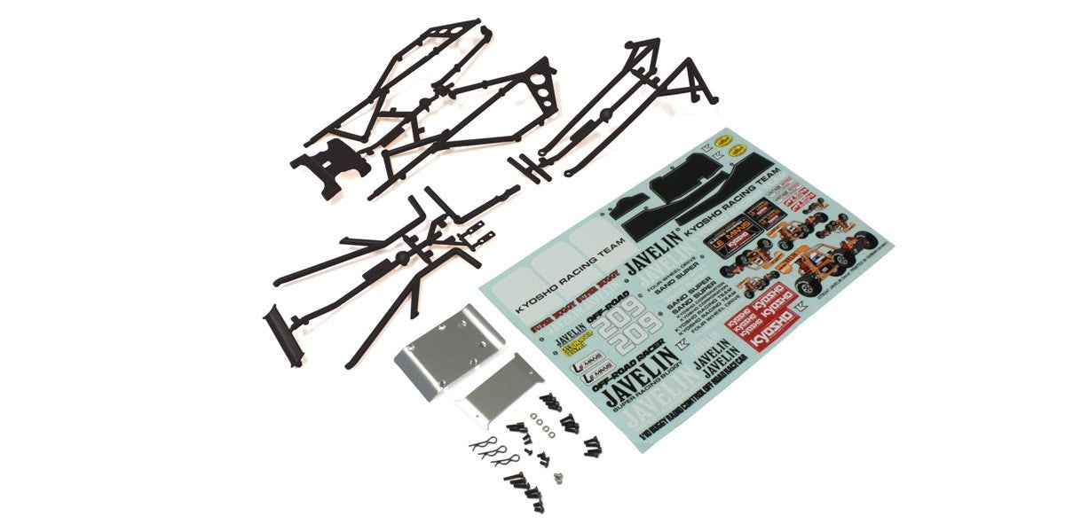 Kyosho - Body Parts and Roll Bar Javelin - Black - K.OTB247BK 1:10 Parts -Legendary