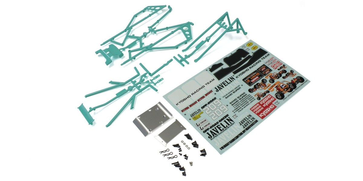 Kyosho - Body Parts and Roll Bar Javelin - Peppermint Green - K.OTB247GR 1:10 Parts -Legendary