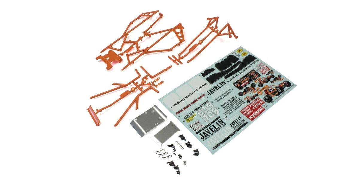 Kyosho - Body Parts and Roll Bar Javelin -Orange - K.OTB247OR 1:10 Parts -Legendary