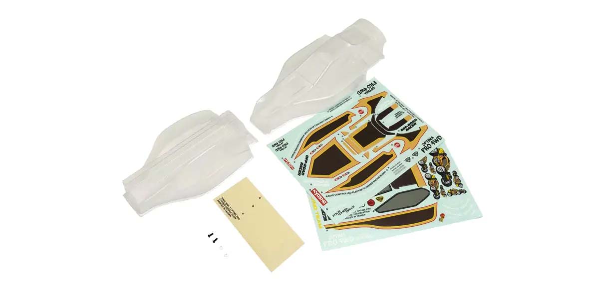 Kyosho - Body shell Optima Pro - K.OTB249 BODYSHELL & DECO