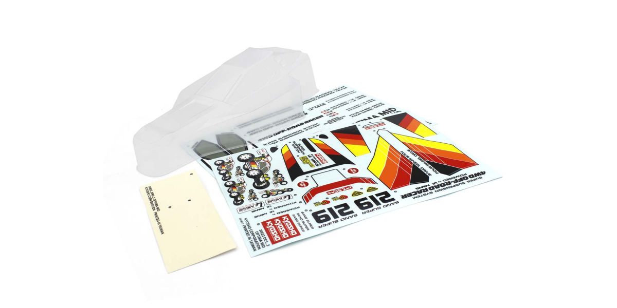 Kyosho - Body shell Optima Mid - K.OTB250 BODYSHELL & DECO