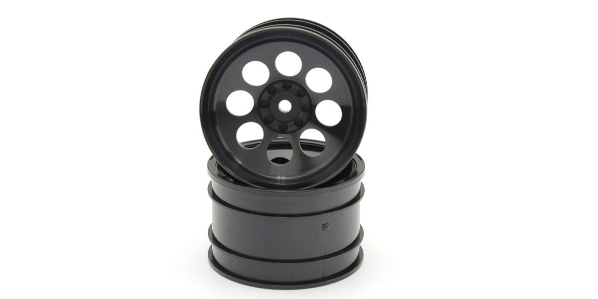 Kyosho - Optima Black 2.0 inches 8 Holes Wheel (2) - K.OTH245BK WHEELS & TYRES