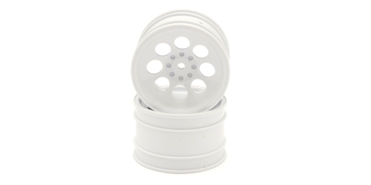 Kyosho - Optima White 2.0 inches 8 Holes Wheel (2) - K.OTH245W WHEELS & TYRES