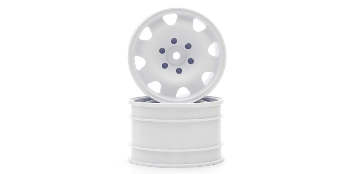 Kyosho - Optima Mid White 2.0 inches 8 Spokes Wheel (2) - K.OTH246W WHEELS & TYRES