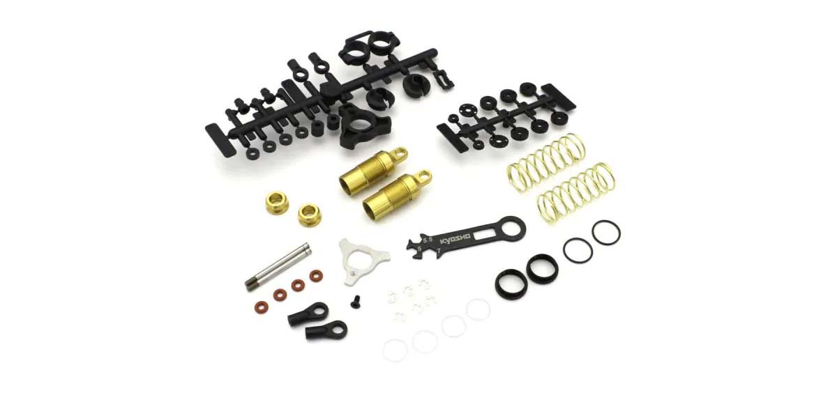 Kyosho - Front Shock set Turbo Optima - Mid (2) Gold - K.OTW128B 1:10 Parts -Legendary