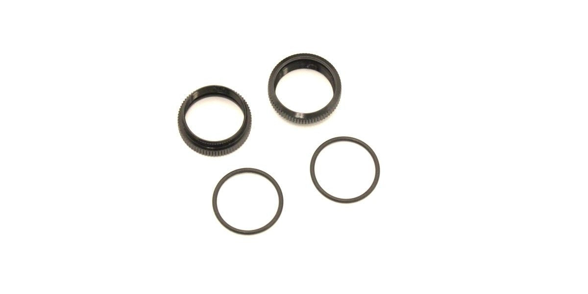 Kyosho - Threaded Shocks Dial Turbo Optima (2) - Black - K.OTW130 1:10 Parts -Legendary