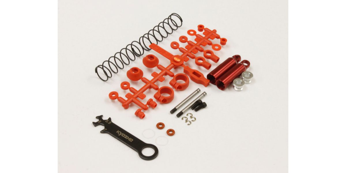 Kyosho - Rear Shock set Tomahawk - Red (2) - K.SC223RB 1:10 Parts -Legendary