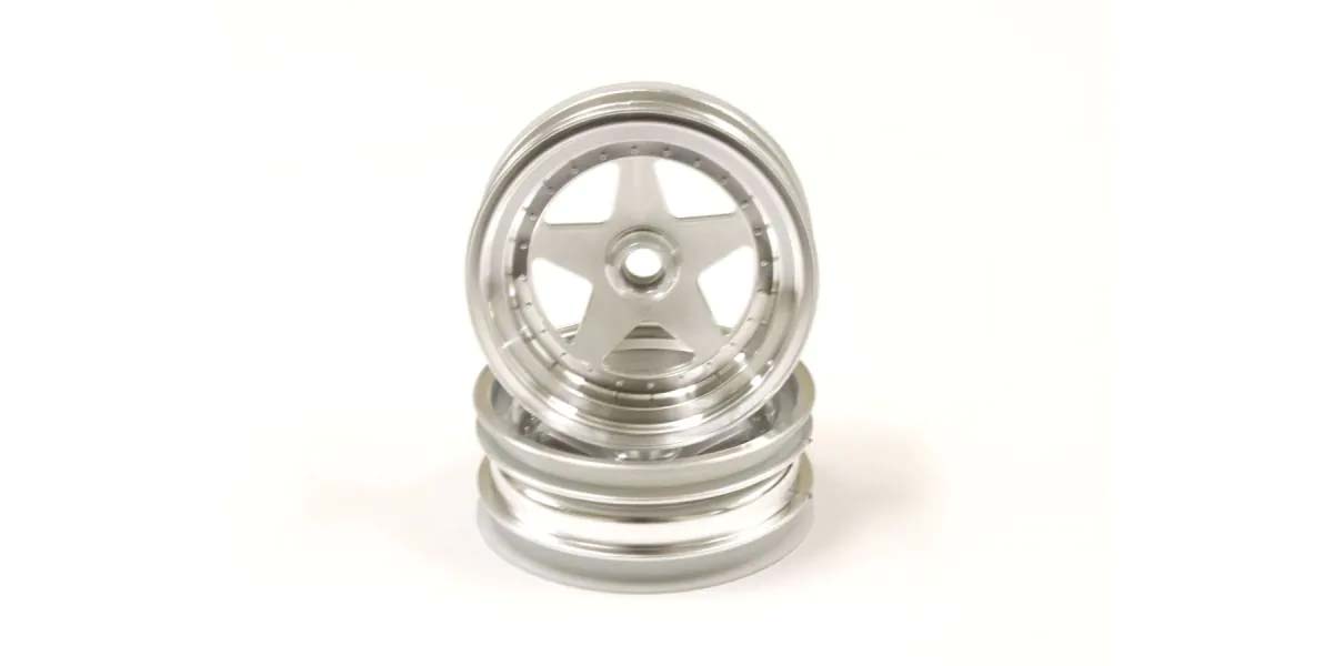 Kyosho - Scorpion 2014 Satin Chromed Front Wheel 2.2 inches (2) - K.SCH005SCB WHEELS & TYRES