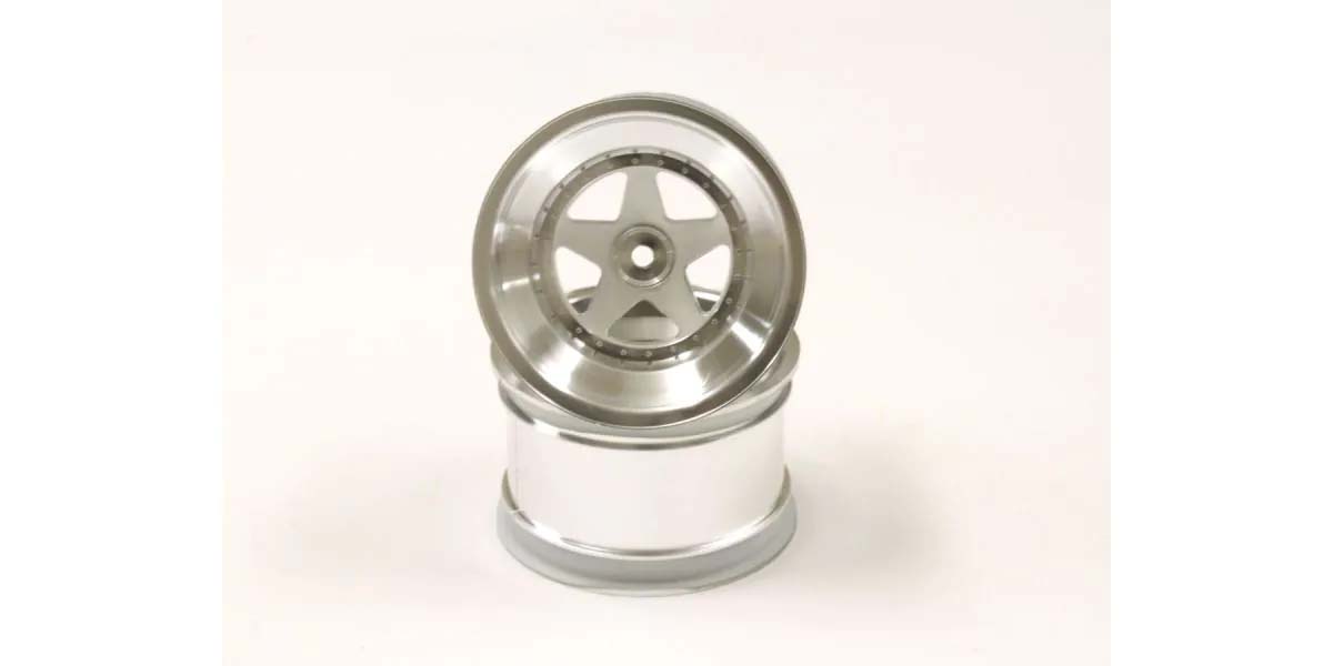 Kyosho - Scorpion 2014 Satin Chromed Rear Wheel 2.2 inches (2) - K.SCH006SCB WHEELS & TYRES