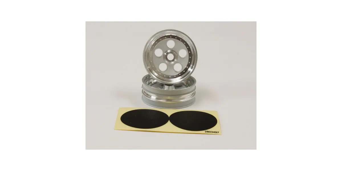 Kyosho - Tomahawk Satin Chromed Front Wheel 2.0 inches (2) - K.SCH007SCB WHEELS & TYRES