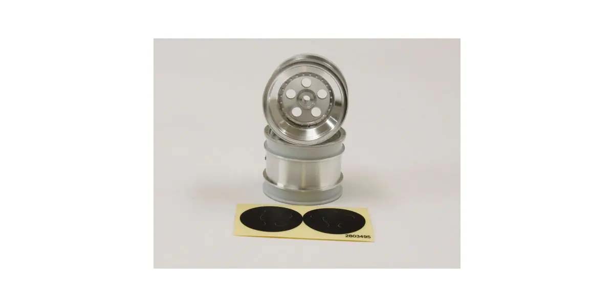 Kyosho - Tomahawk Satin Chromed Front Wheel 1.7 inches (2) - K.SCH008SCB WHEELS & TYRES