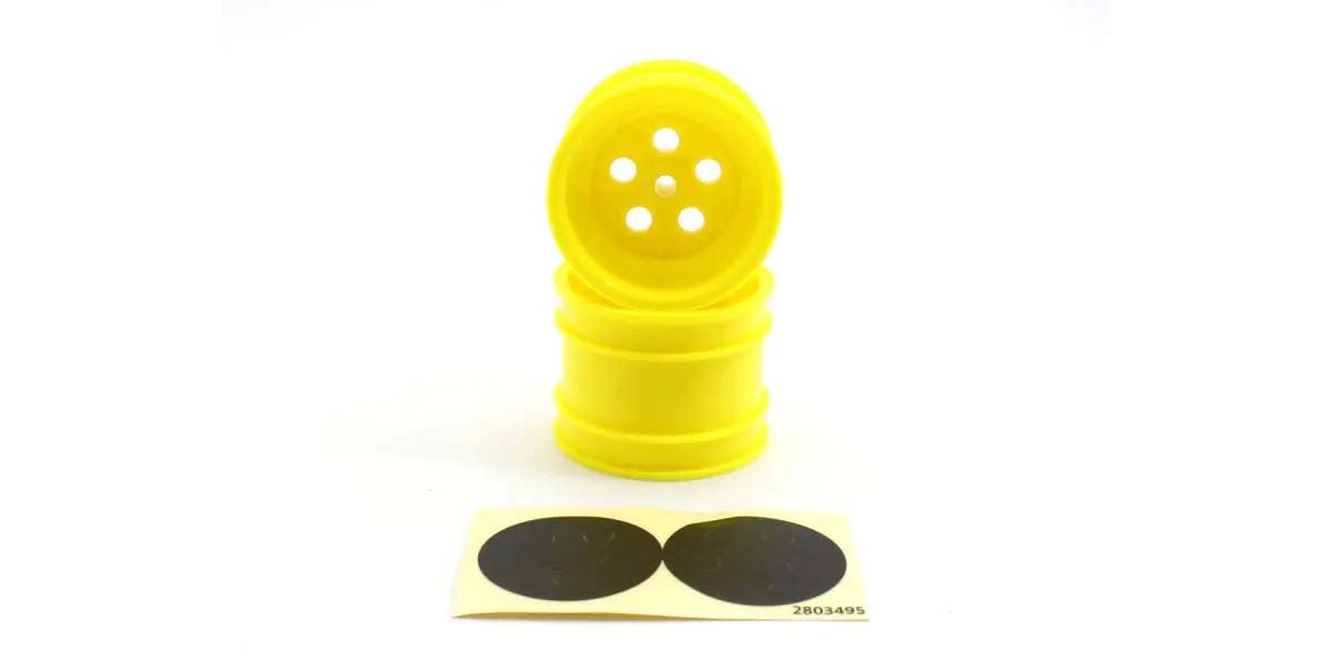 Kyosho - Tomahawk Yellow Rear Wheel 1.7 inches (2) - K.SCH008Y WHEELS & TYRES