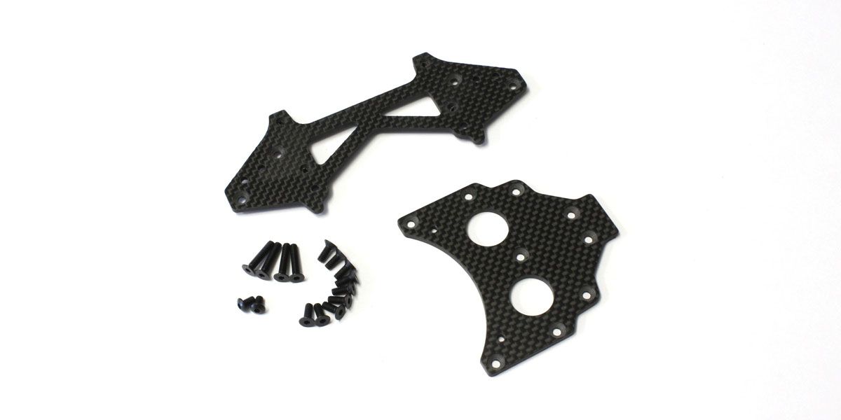 Kyosho - Long WB Rear Plate Set Scorpion 2014 (273mm-Carbon) - K.SCW022B 1:10 Parts -Legendary