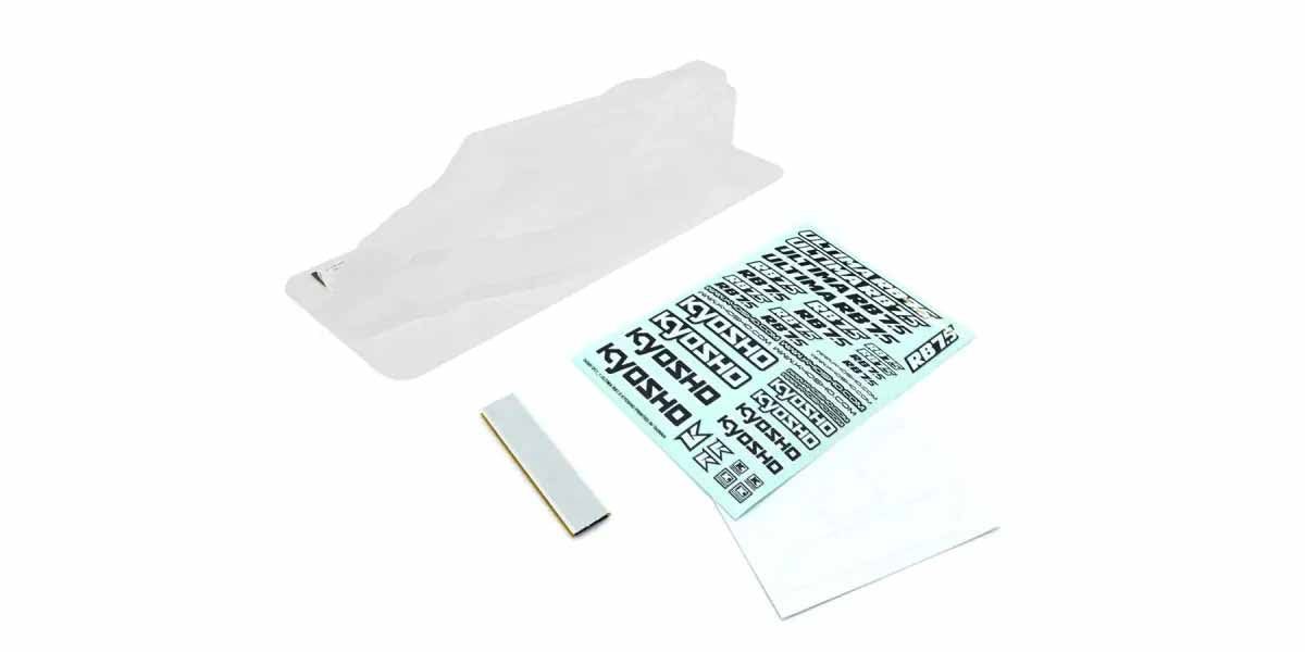 Kyosho - Ultima RB7.5 Clear Body Set - LW - K.UBB01LW BODYSHELL & DECO