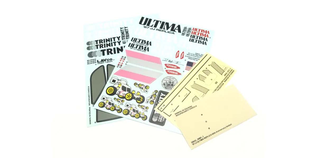 Kyosho - Decal Ultima JJ - K.UTD001 BODYSHELL & DECO