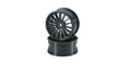 Kyosho - Wheel 15-Spoke 24mm Black Fazer-FW06 (2) - K.VZH003BKB WHEELS & TYRES