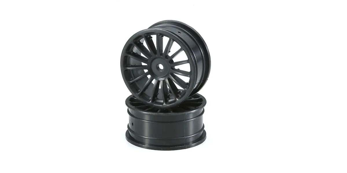 Kyosho - Wheel 15-Spoke 24mm Black Fazer-FW06 (2) - K.VZH003BKB WHEELS & TYRES