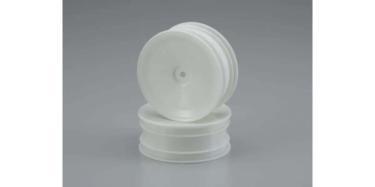 Kyosho - Front Wheel 2.2" Ultima RB5-RB7-SB DirtMaster (2) White - K.W5029WB 1:10 Parts Competition