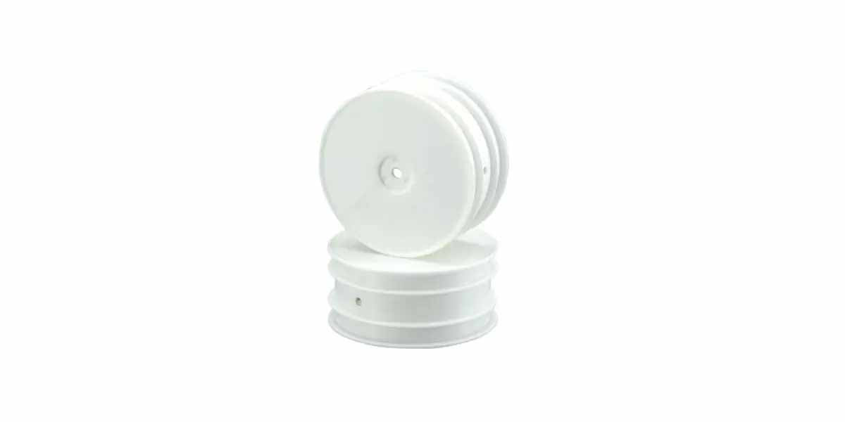 Kyosho - Lazer 1:10 4WD 2.2" Front Wheel 2.2" (2) White - K.W5201WD 1:10 Parts Competition