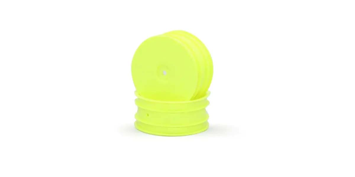 Kyosho - Lazer 1:10 4WD 2.2" Front Wheel 2.2" (2) Yellow - K.W5201YD 1:10 Parts Competition