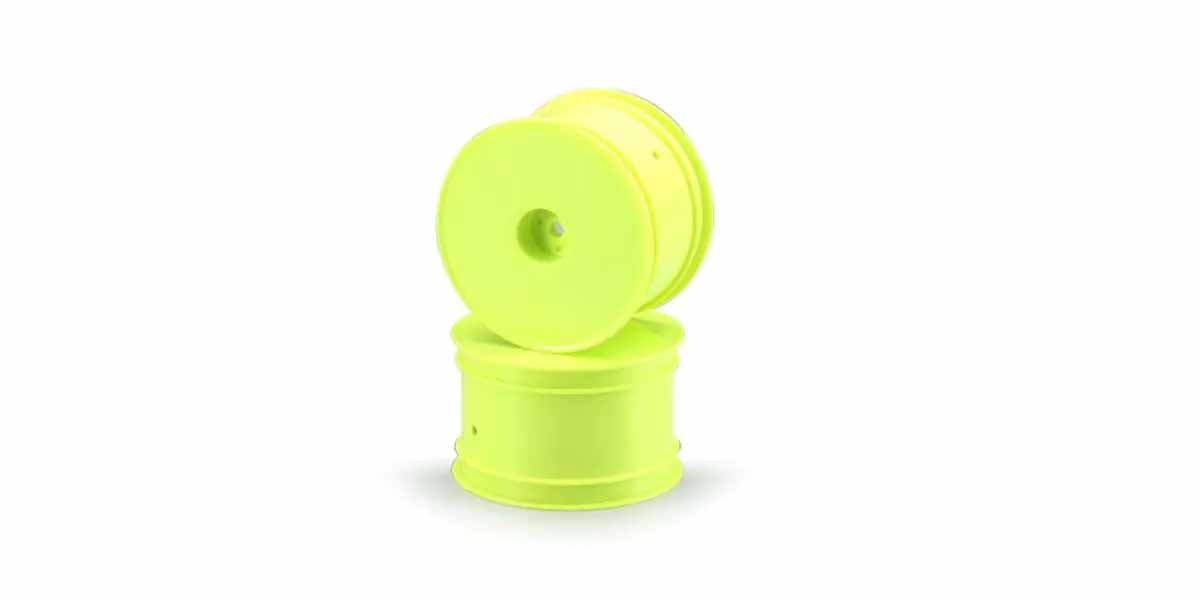 Kyosho - Lazer 1:10 4WD 2.2" Rear Wheel 2.2" (2) Yellow - K.W5202YC 1:10 Parts Competition