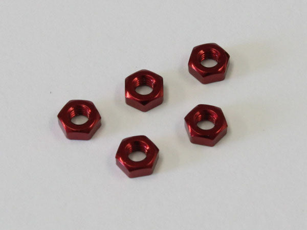 Kyosho - Nuts Alu Red M3x2.4mm (5) - K.1-N3024A-R