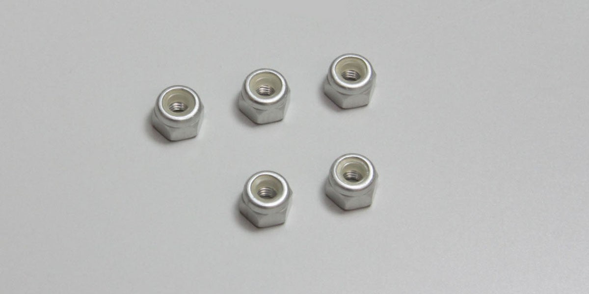 Kyosho - Nylon Lock Nuts M3x4.3mm (5) - K.1-N3043N