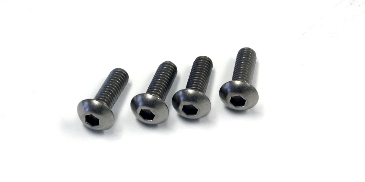 Kyosho - Hex Button Head Screws Titanium 4x12mm (4) - K.1-S14012HT