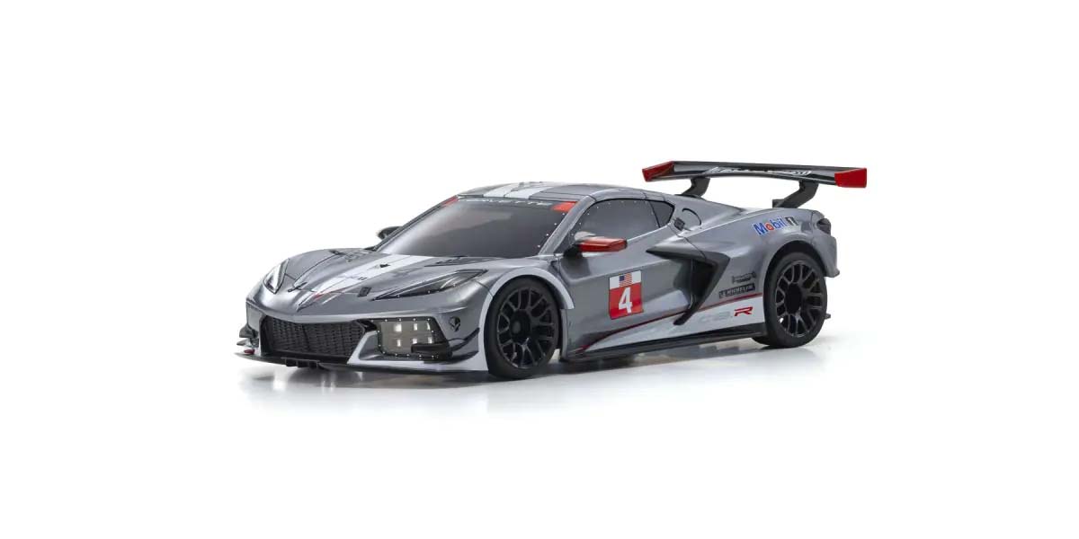 Kyosho - Mini-Z MR04 RWD Corvette C8-R Gun Metal (W-MM/KT531P) - K.32356GM MR-03 RWD Series