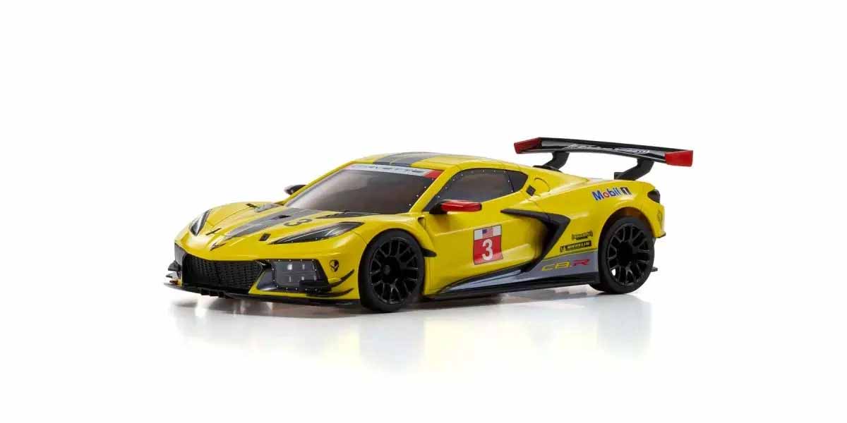 Kyosho - Mini-Z MR04 RWD Corvette C8-R Yellow (W-MM/KT531P) - K.32356Y MR-03 RWD Series