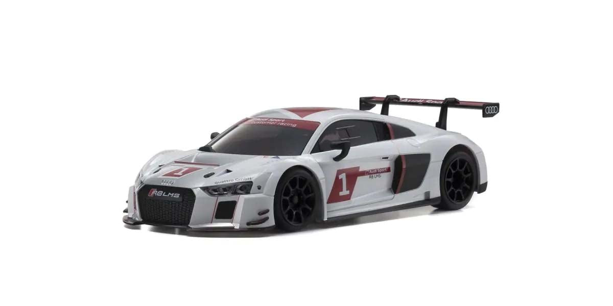Kyosho - Mini-Z MR04 RWD Audi R8 LMS 2015 White (W-MM/KT531P) - K.32357AS MR-03 RWD Series