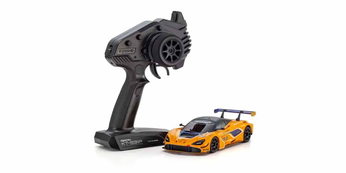 Kyosho - Mini-Z MR04 RWD McLaren 720S GT3 Orange #03 (W-MM/KT531P) - K.32364OR MR-03 RWD Series