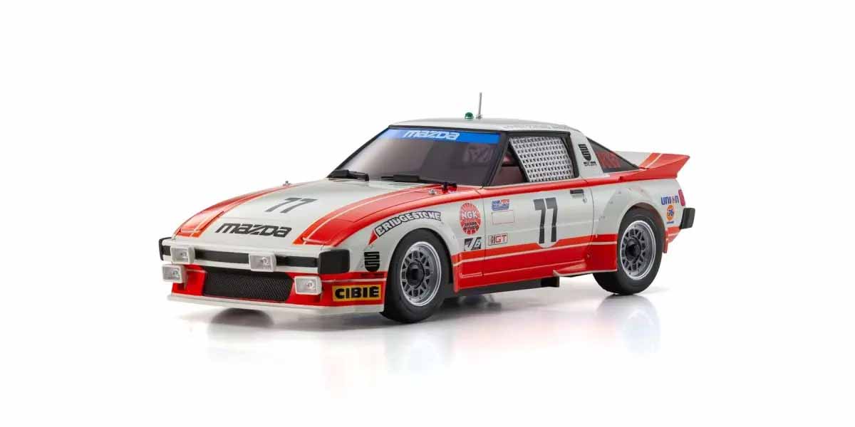Kyosho - Mini-Z MR04 RWD Mazda Savanna RX-7 Daytona'79 No.77 (N-MM2/KT) - K.32365R MR-03 RWD Series