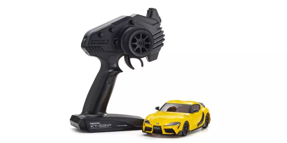 Kyosho - Mini-Z MR04 RWD Toyota GR Supra TRD Aero Light Yellow (N-MM2) - K.32378Y MR-03 RWD Series