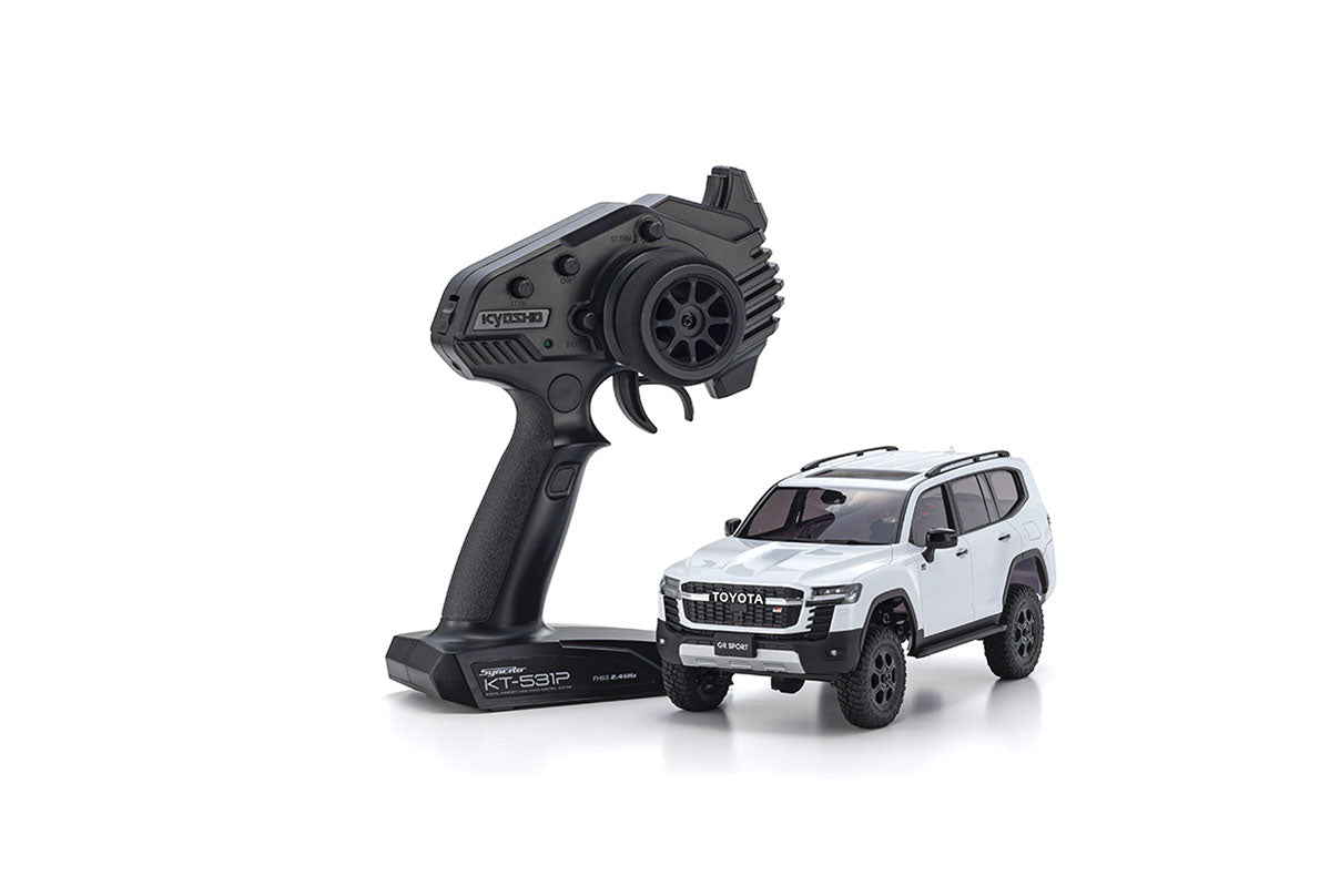 Kyosho - Mini-Z 4X4 MX-01 Toyota Land Cruiser GR Sport Precious White (KT531P) - K.32538PW MINI-Z 4X4 Series