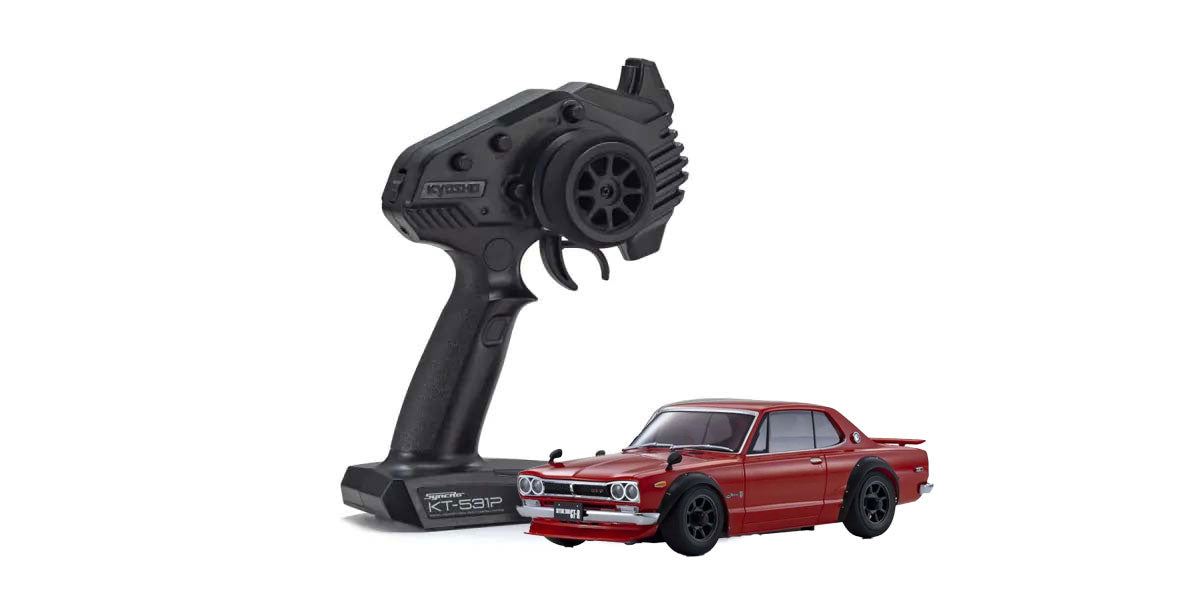 Kyosho - Mini-Z AWD Skyline 2000GT-R KPGC10 Red (MA020N-L/KT531P) - K.32636R AWD SPORTS Series