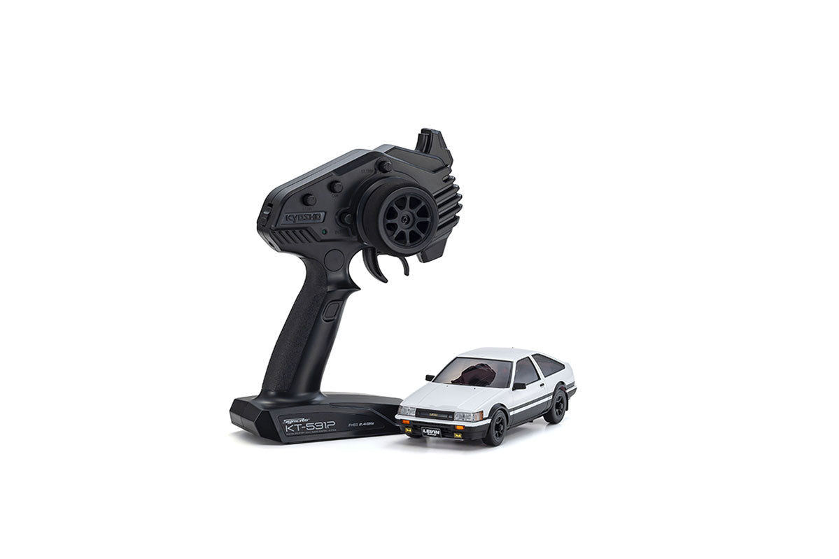 Kyosho - Mini-Z AWD Toyota Corolla Levin AE86 White-Black (MA020N-L/KT531P) - K.32641WBK AWD SPORTS Series